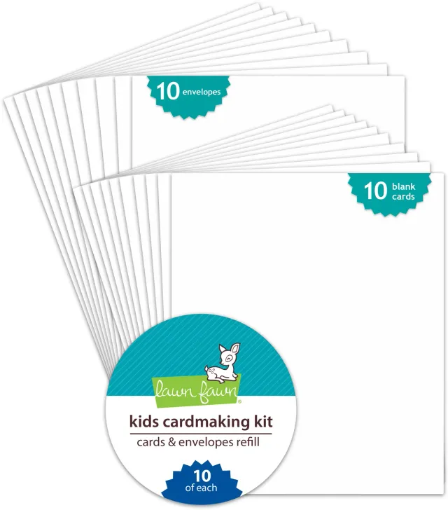 Lawn Fawn Kids Cardmaking Kit Kartenrohlinge Nachfüllpack A2 10er