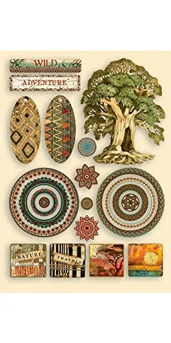 Stamperia Savana Colored Wooden Shape A5 Holzteil farbig