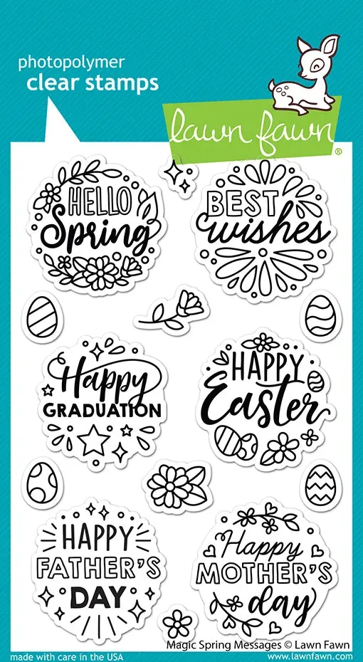 Lawn Fawn Magic Spring Messages Stempelset Frühlingssprüche