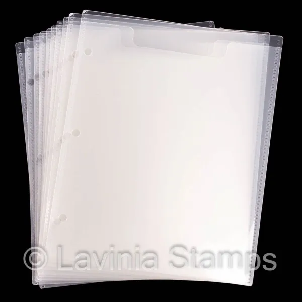 Lavinia Stamps Storage Binder Inserts Hüllen 10 Stück