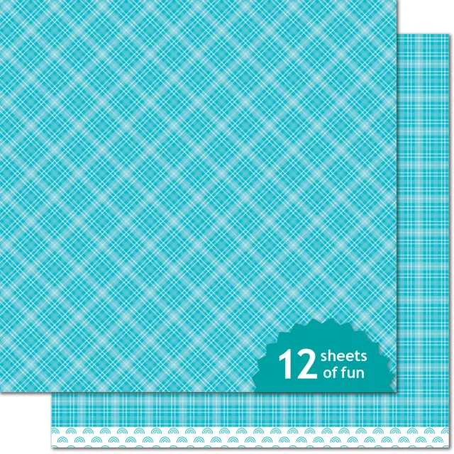 Lawn Fawn Blue Raspberry LF1346 Designpapier 12x12
