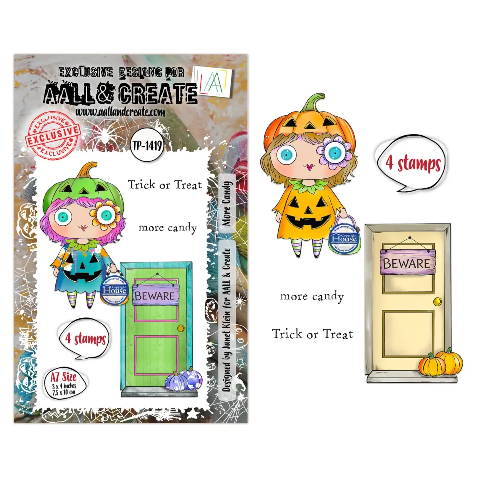 AALL and Create TP-1419 More Candy Stempel A7 Halloween