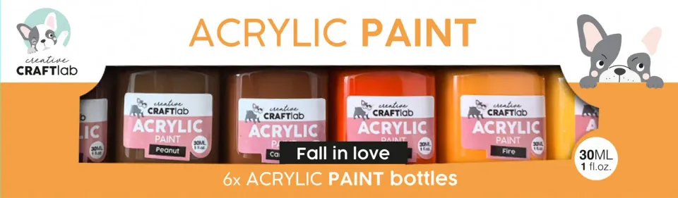 StudioLight Creative Craftlab Essentials Acrylfarbe Fall in love 6er