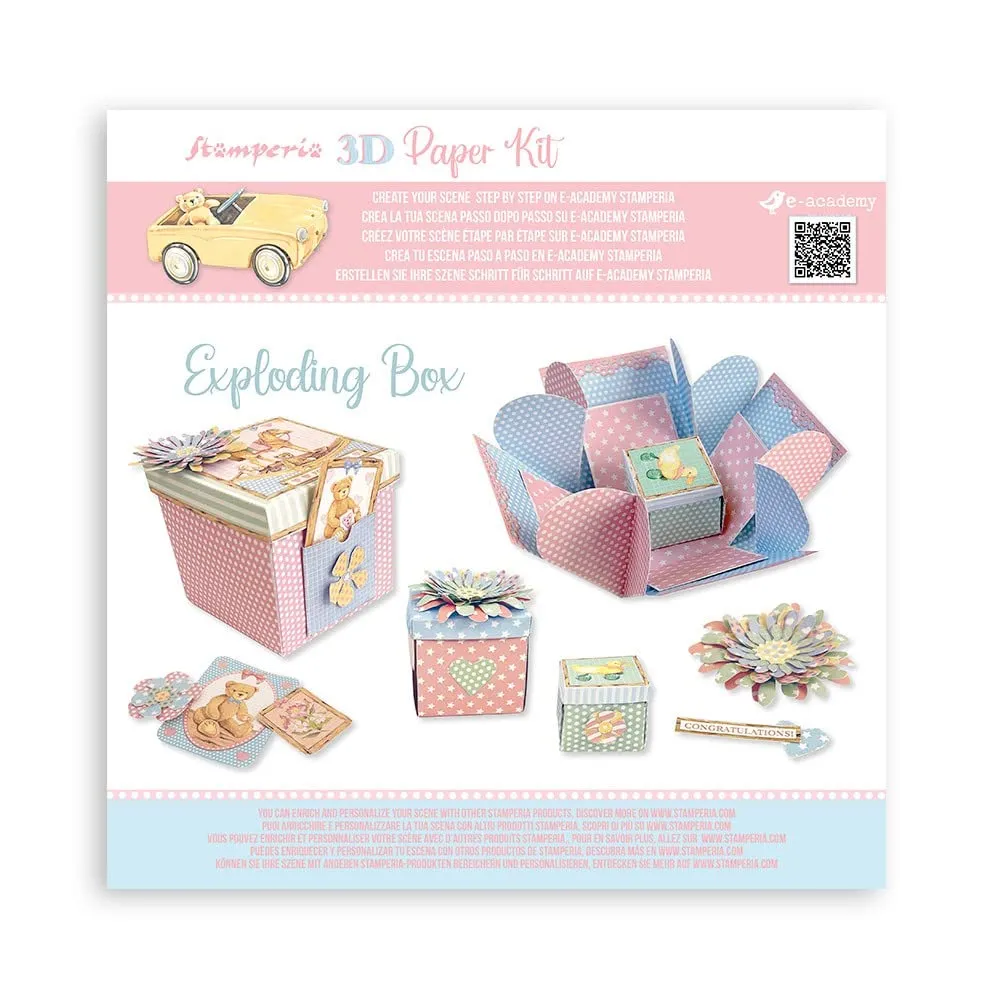Stamperia DayDream Exploding Box 3D Papier-Kit Boxenbausatz