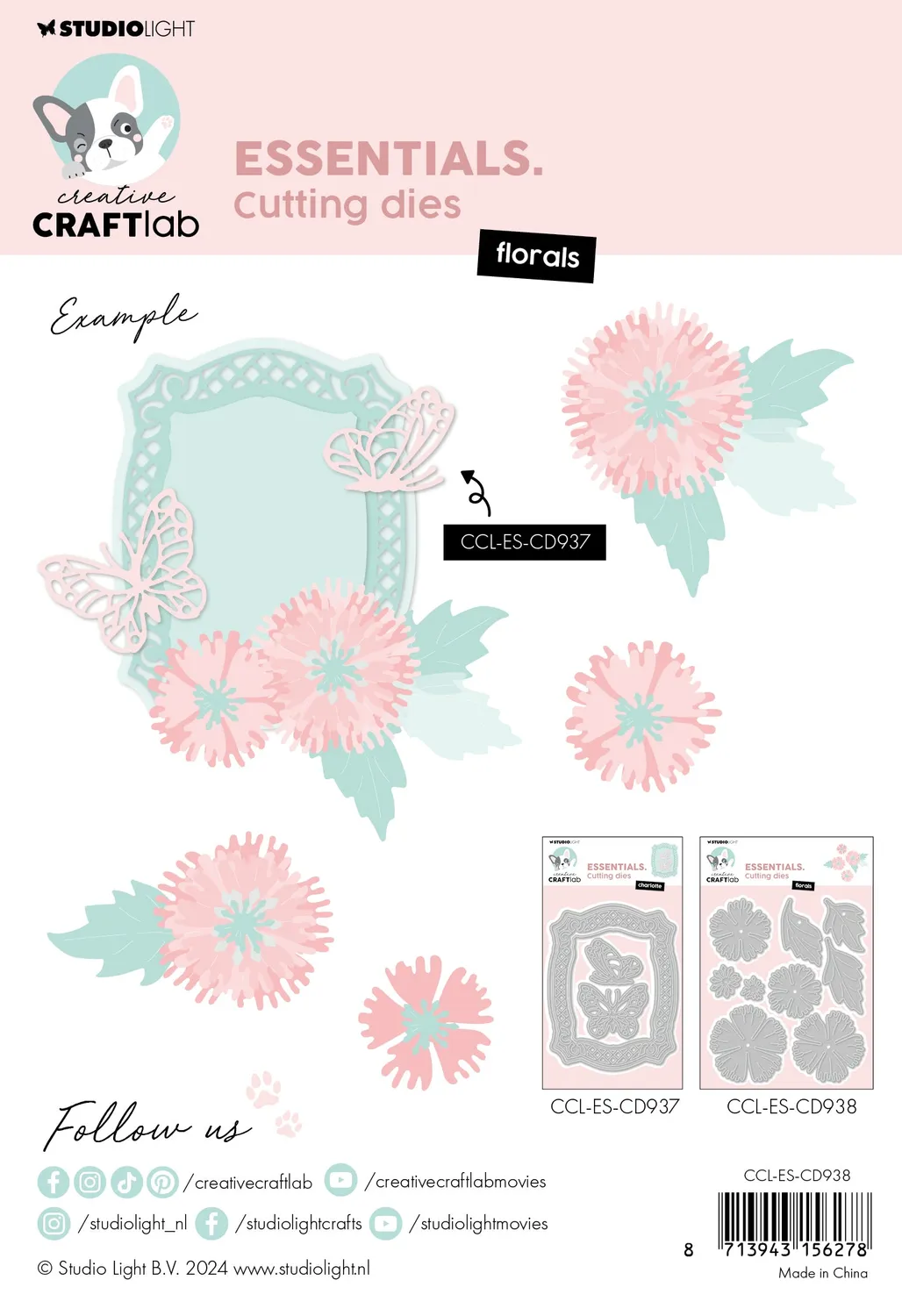 StudioLight Creative Craftlab Florals Stanzschablone Blumen-Set