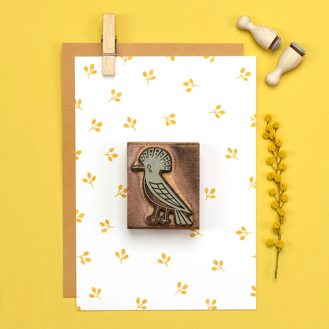 Perlenfischer Three Buds Mini Stempel 10x9 mm Buche