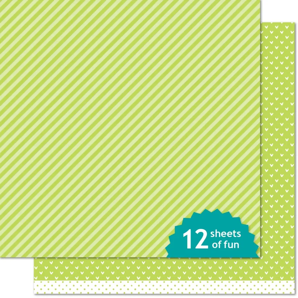 Lawn Fawn Grasshopper Line Dance Designpapier 30x30