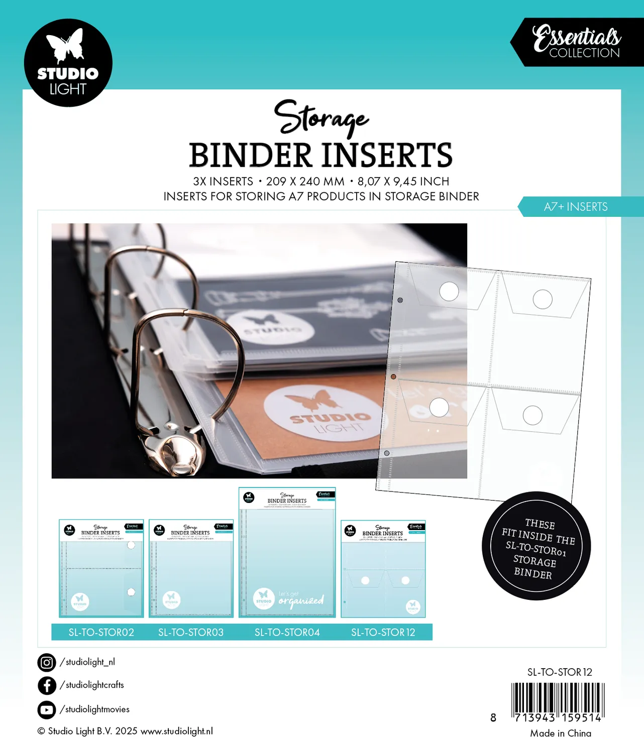 StudioLight Essentials Storage Insert A7+ 3er Set