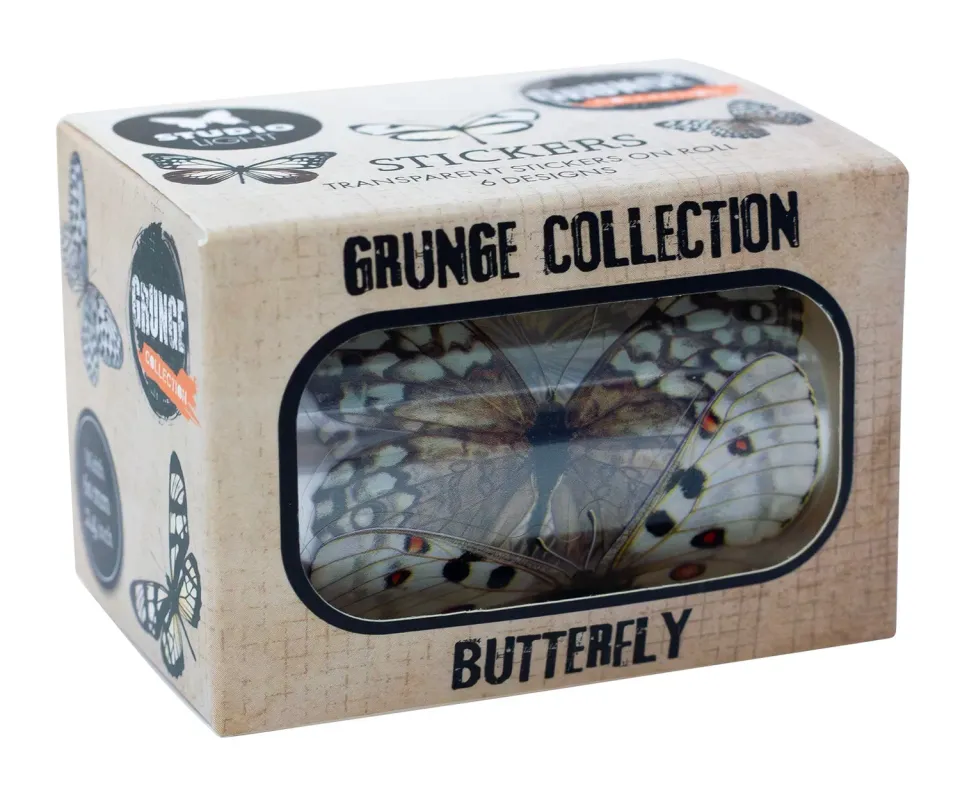 StudioLight Grunge Butterfly Sticker 5 m
