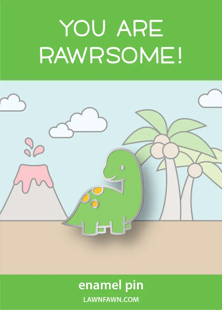 Lawn Fawn Dino-mite Emaille-Pin Dino Sammeln
