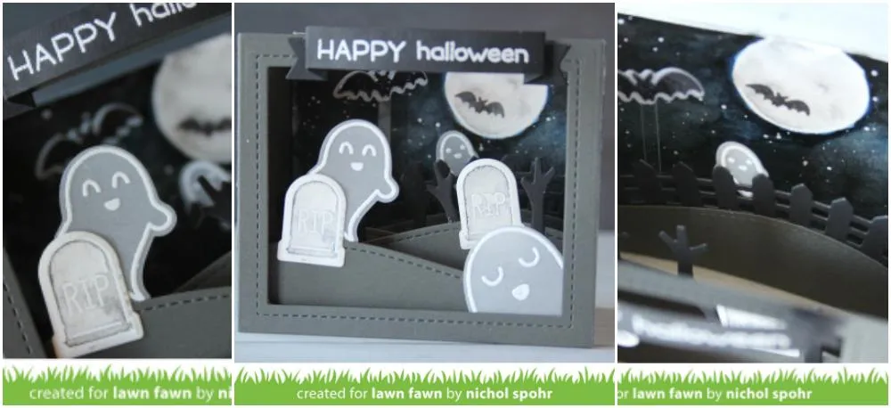 Lawn Fawn Shadow Box Card Stanzschablonen 15-tlg