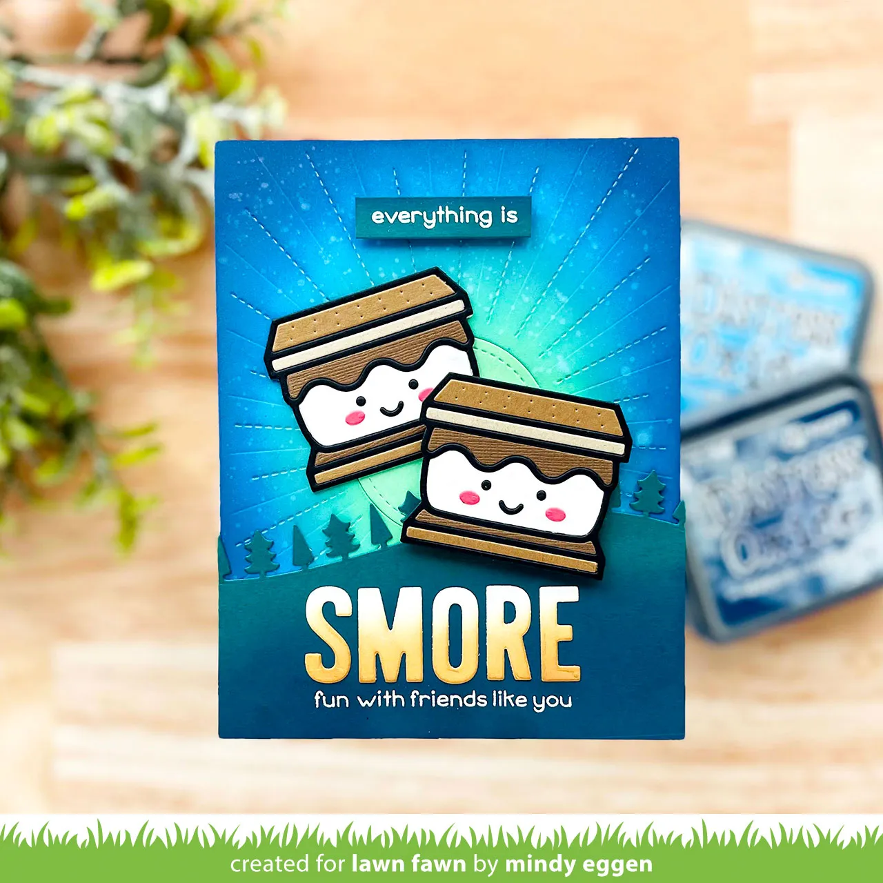 Lawn Fawn Smiley S'more LF2609 Stanzschablonen Set