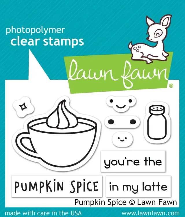 Lawn Fawn Pumpkin Spice LF1462 Stempelset Herbst