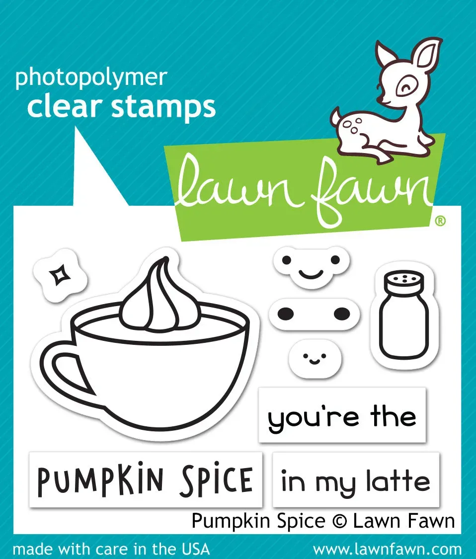 Lawn Fawn Pumpkin Spice LF1462 Stempelset Herbst
