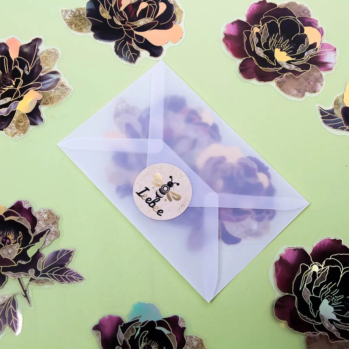 Ieebee Gothic Rose PET Sticker 10 Stück Twilight City