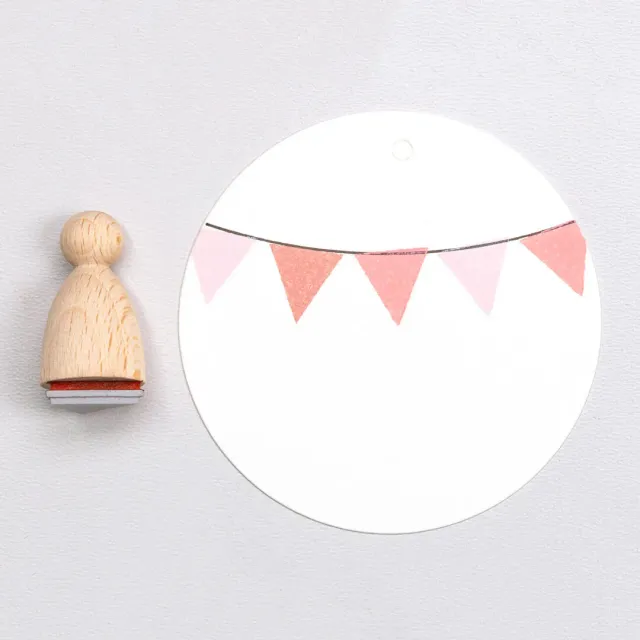 Perlenfischer Pennant Stempel 13x13 mm Wimpel