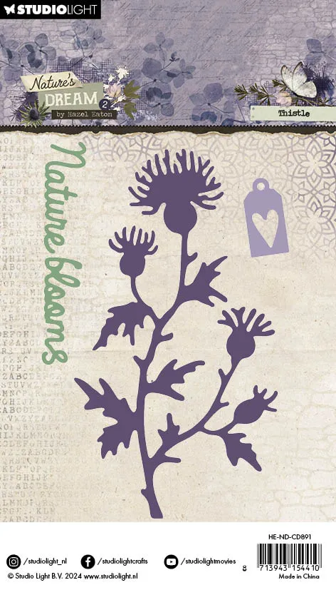 Hazel Eaton Nature's Dream 2 Thistle Stanzschablone