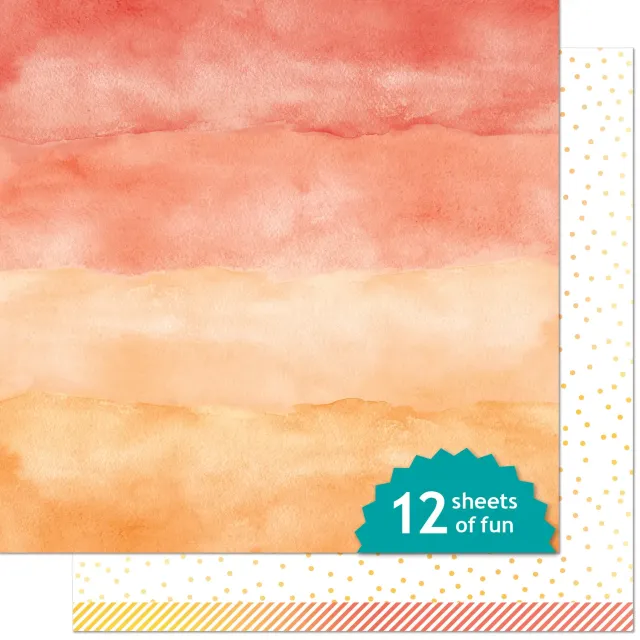 Lawn Fawn Watercolor Wishes LF2585 Designpapier Carnelian 12x12
