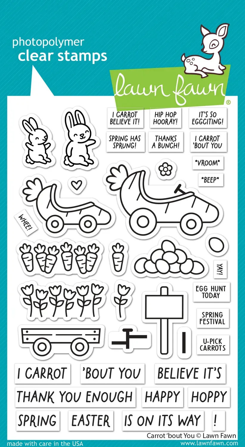 Lawn Fawn Carrot 'bout You Stempelset Hasen Ostern