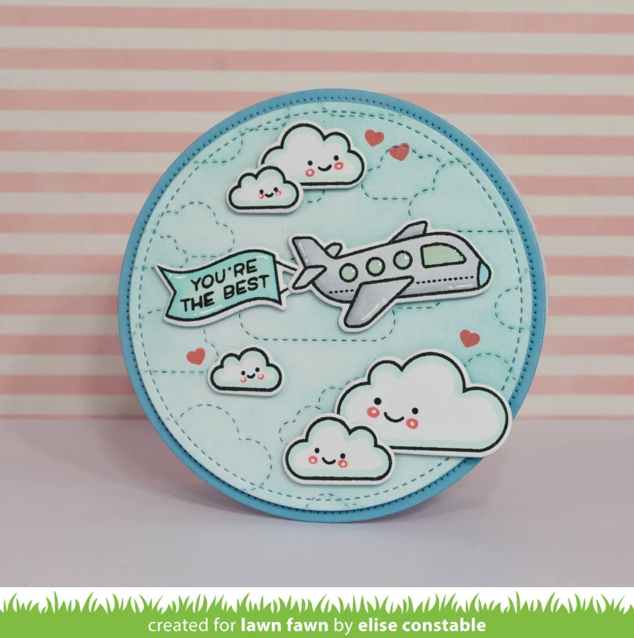 Lawn Fawn Stitched Cloud Backdrop LF1423 Stanzschablone
