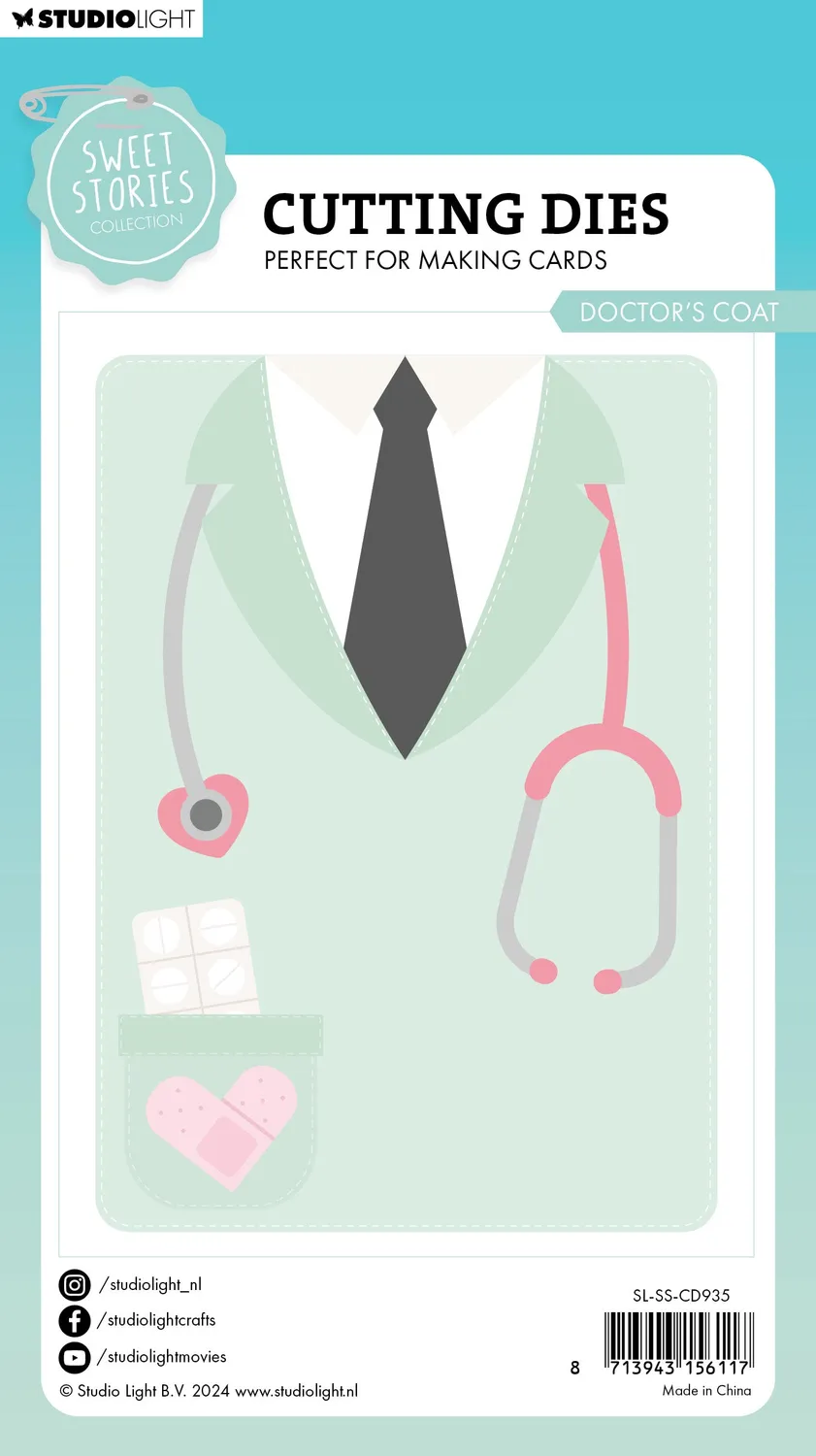 StudioLight Sweet Stories Doctor's Coat Stanzschablone Genesung