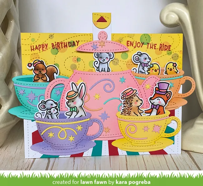 Lawn Fawn Lawn Cuts Stitched Windy Backdrop Stanze