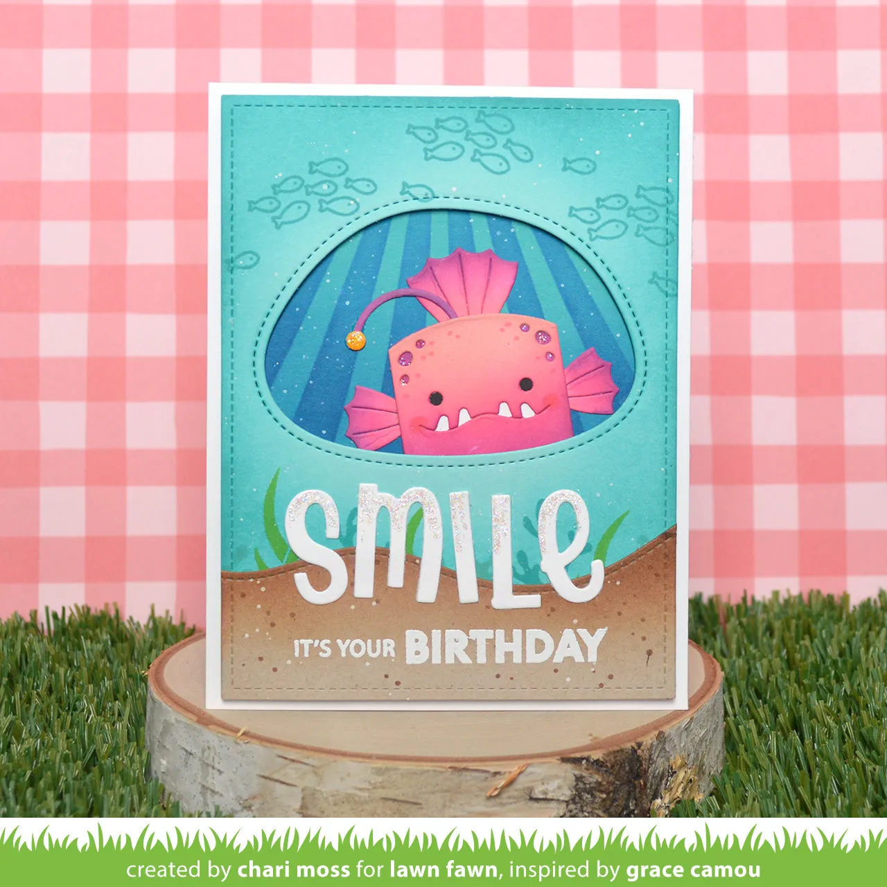 Lawn Fawn Tiny Gift Box Anglerfish Add-On Stanzschablonen Box