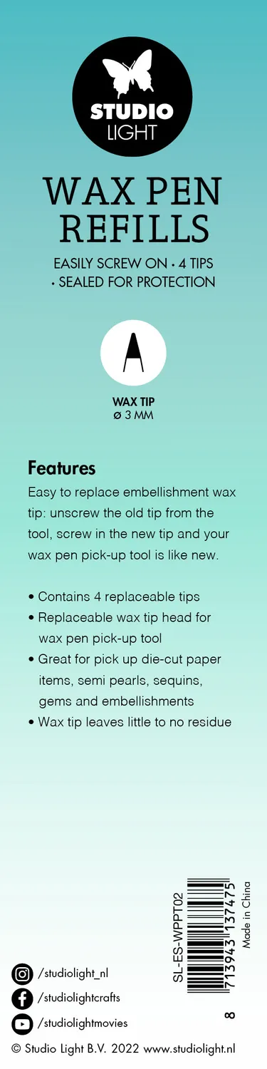 StudioLight Essentials Wax Pen Replacement Tips Ersatzspitzen 4 Stück