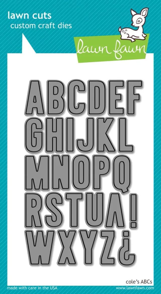 Lawn Fawn Cole's ABCs LF576 Stanzschablone Alphabet groß