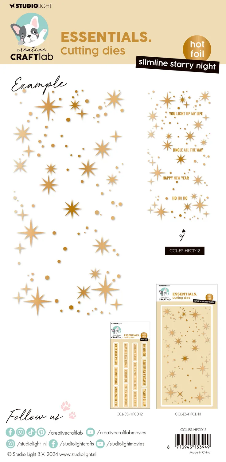 Studio Light Essentials Hot Foil Platte Slimline Starry Night