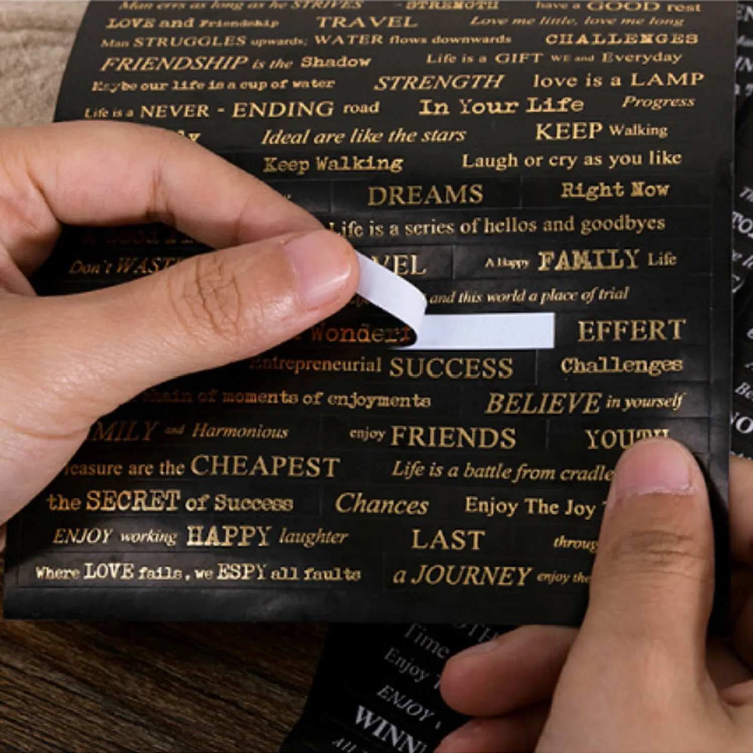 Ieebee Between The Lines Textsticker 4-tlg Vintage