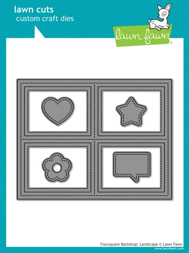 Lawn Fawn LF2064 Foursquare Backdrop Landscape Stanzen
