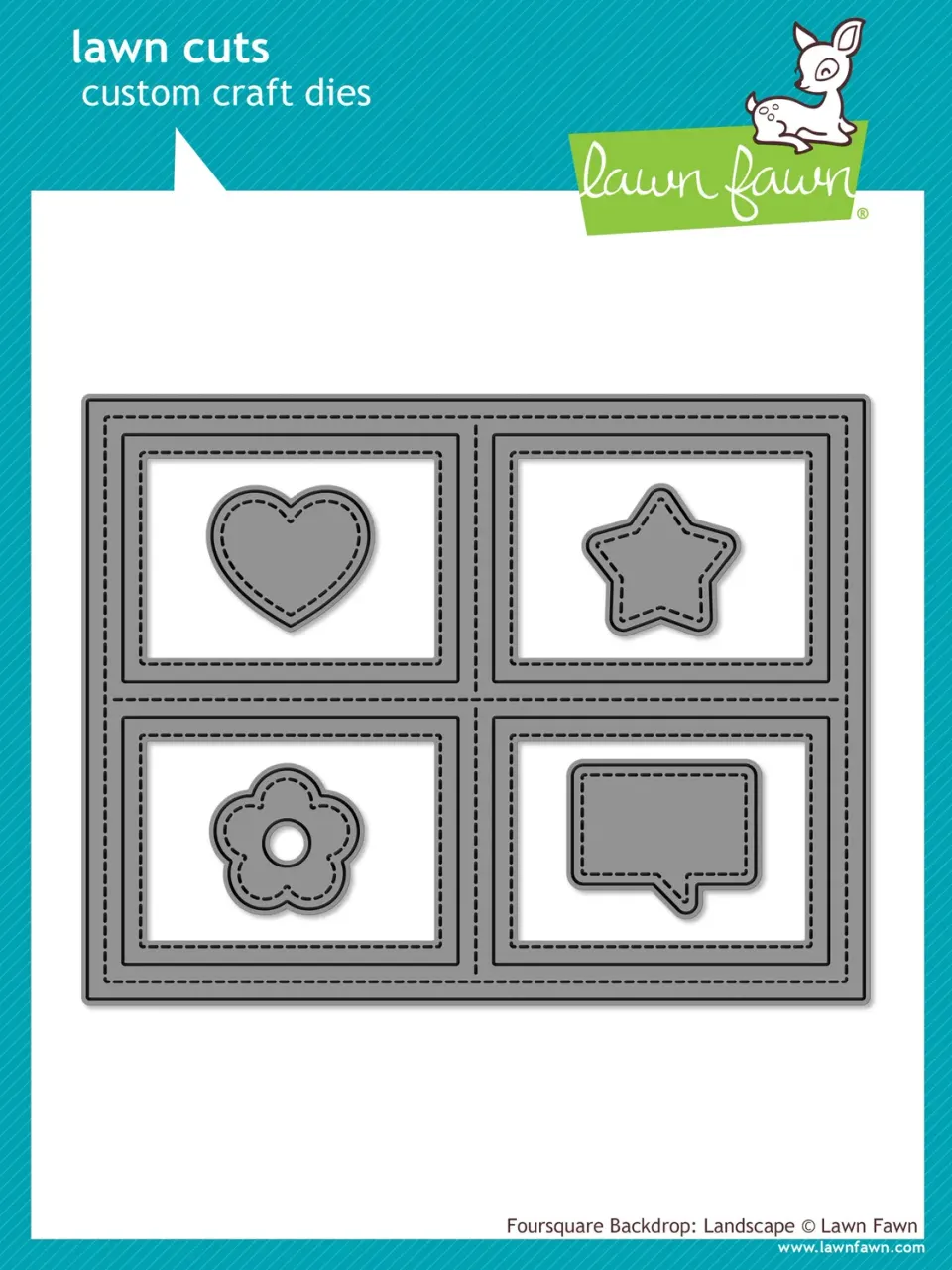 Lawn Fawn LF2064 Foursquare Backdrop Landscape Stanzen