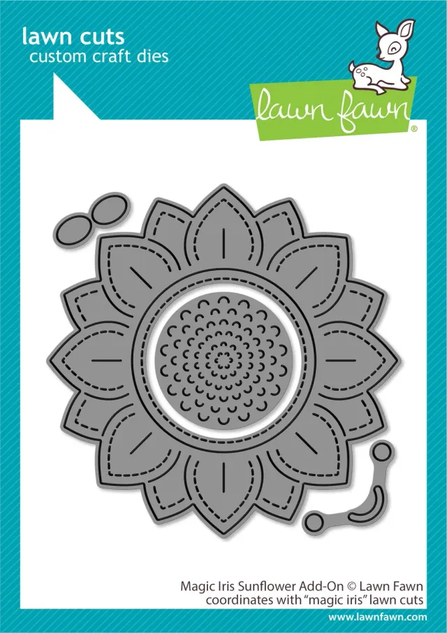 Lawn Fawn Magic Iris Sunflower Add-On Stanzen Sonnenblume