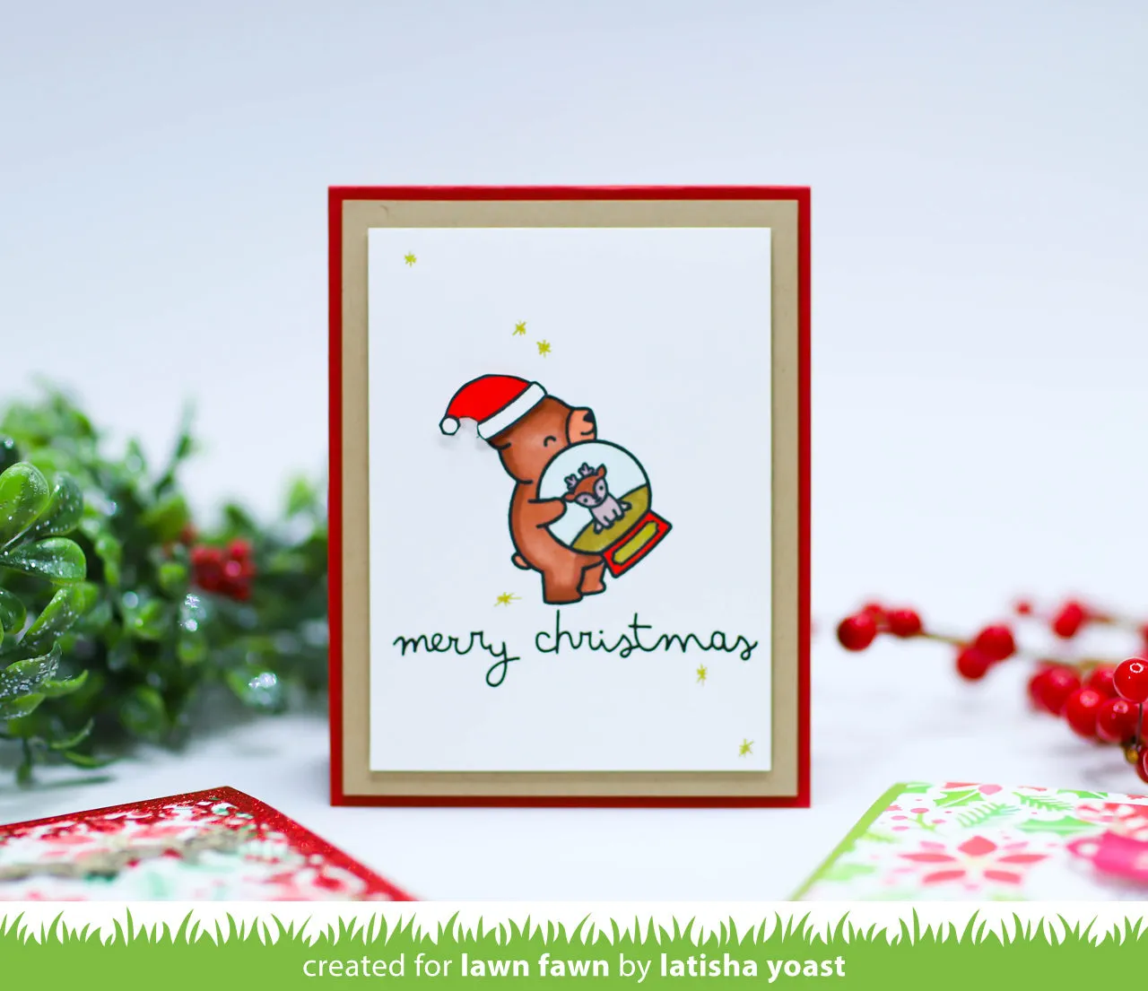 Lawn Fawn Scribbled Winter Stempelset Grüße