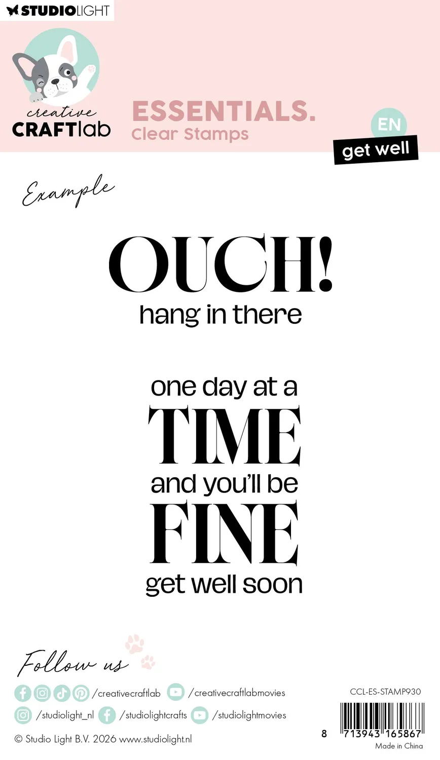 Creative Craftlab Essentials Get Well Stempel Genesung