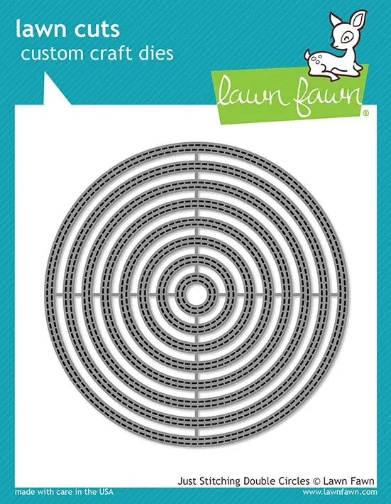 Lawn Fawn Just Stitching Double Circles Stanzen genäht
