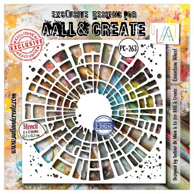 AALL and Create PC-263 Schablone 6x6 Quantum Wheel