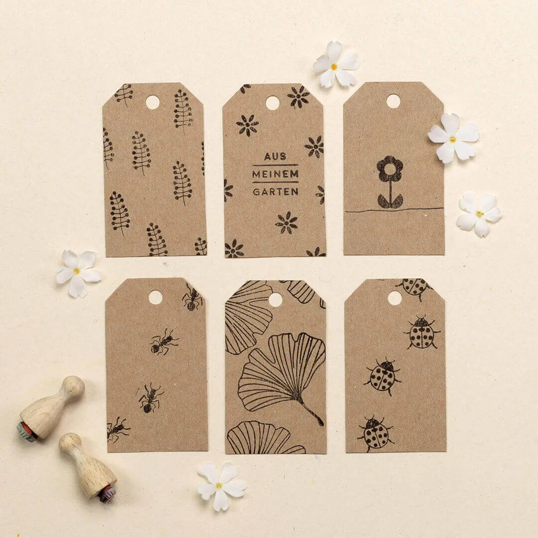 Perlenfischer Ameise Stempel 11 x 8 mm Holzkegel