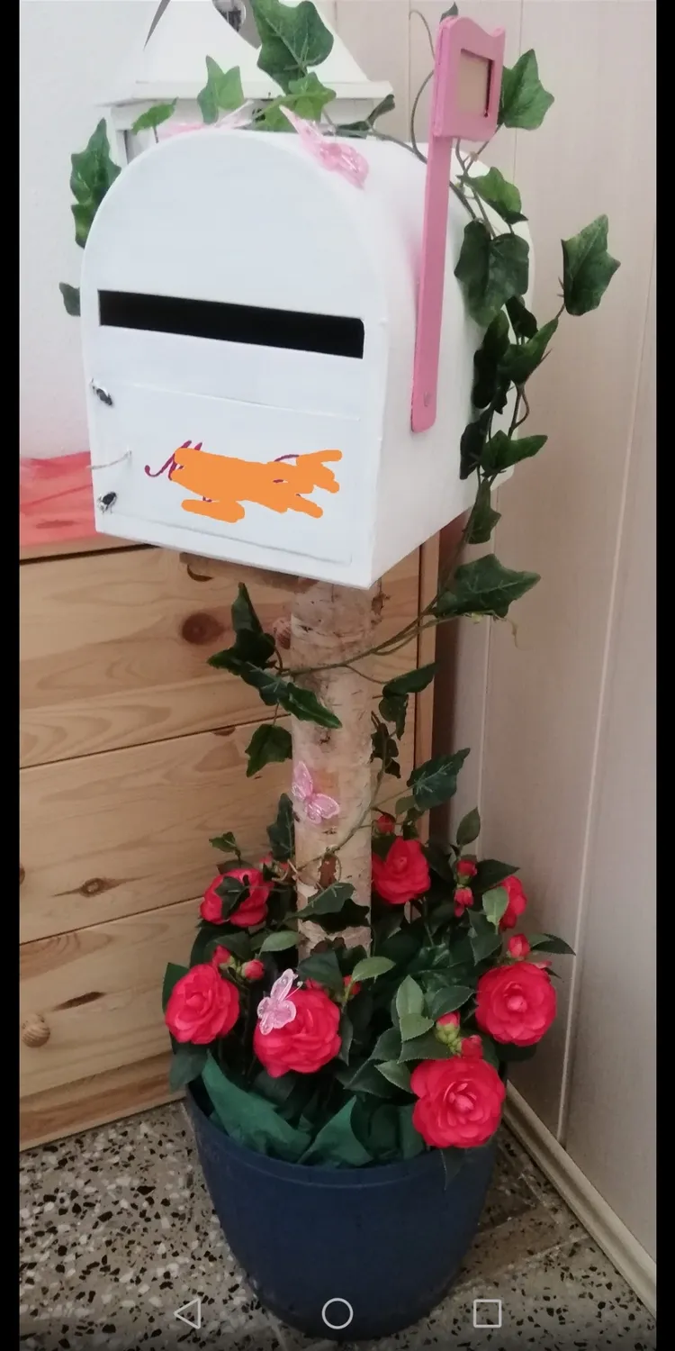 Décopatch EV003O Briefkasten Herzen 2er-Set Pappmaché