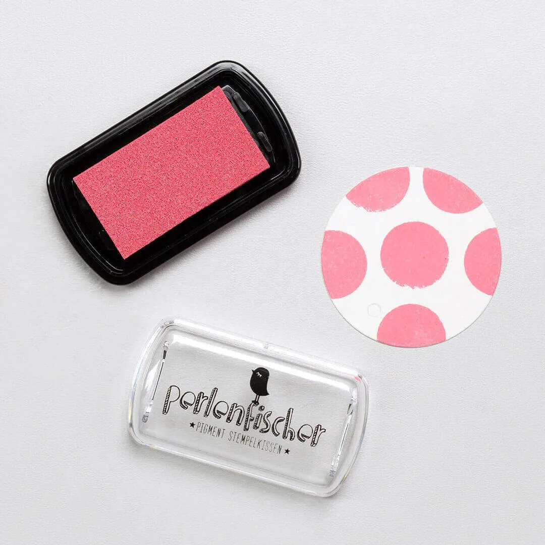 Perlenfischer Flamingo Mini Stempelkissen rosa
