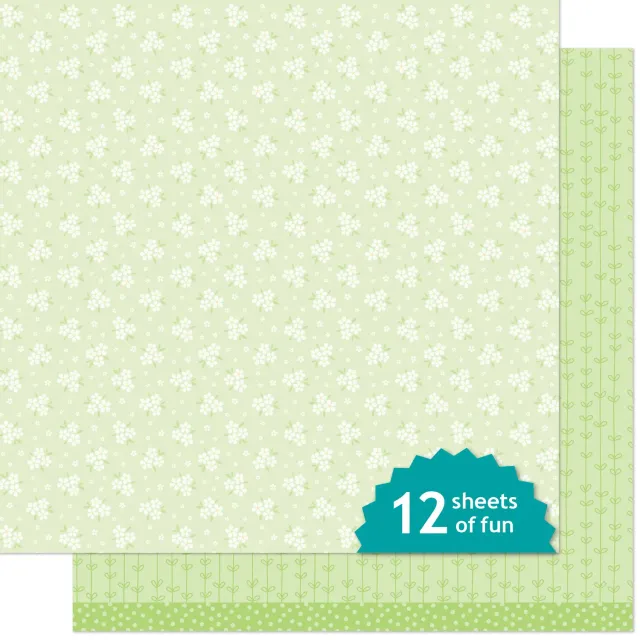 Lawn Fawn Zinnia Designpapier 12x12 Blumen
