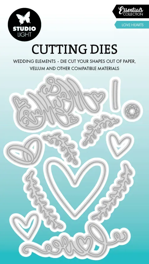 StudioLight Essentials Love Hearts Stanzschablone 75x105 mm