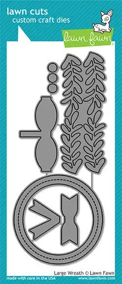 Lawn Fawn Lawn Cuts Large Wreath Stanzschablonen 6-teilig Kranz