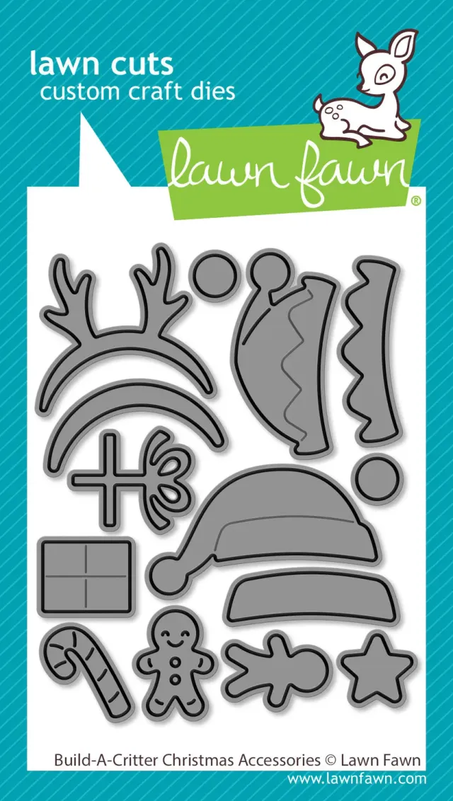 Lawn Fawn Build-A-Critter Christmas Stanzen 14-teilig