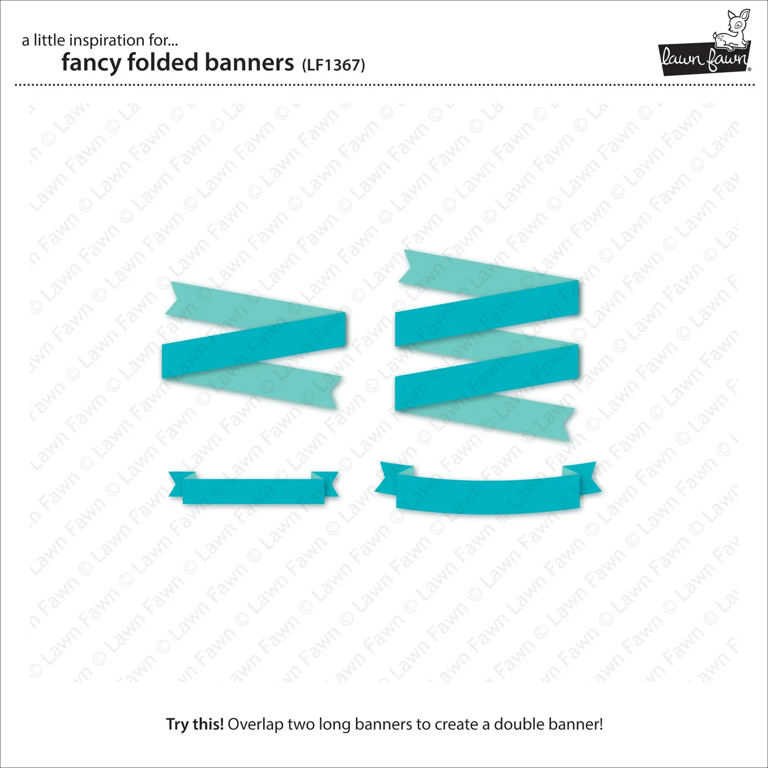 Lawn Fawn Lawn Cuts Fancy Folded Banners Stanzschablone