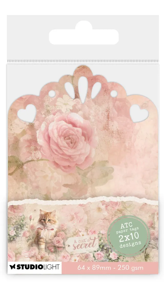 StudioLight A Cat's Secret ATC Tags Papier 250 g