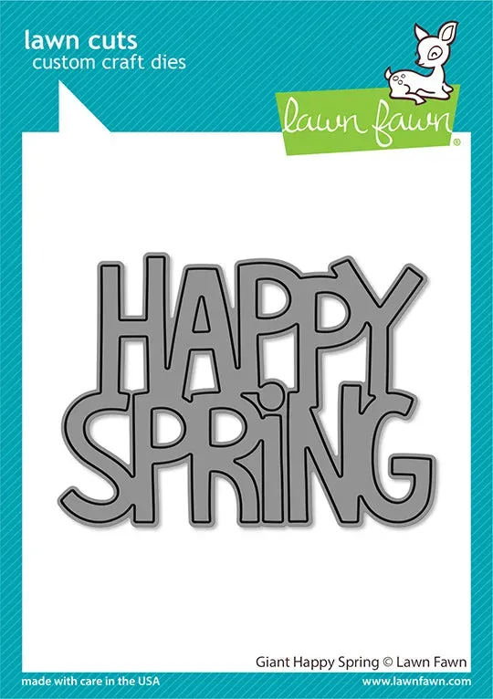 Lawn Fawn Giant Happy Spring Stanze LF2802 Schriftzug