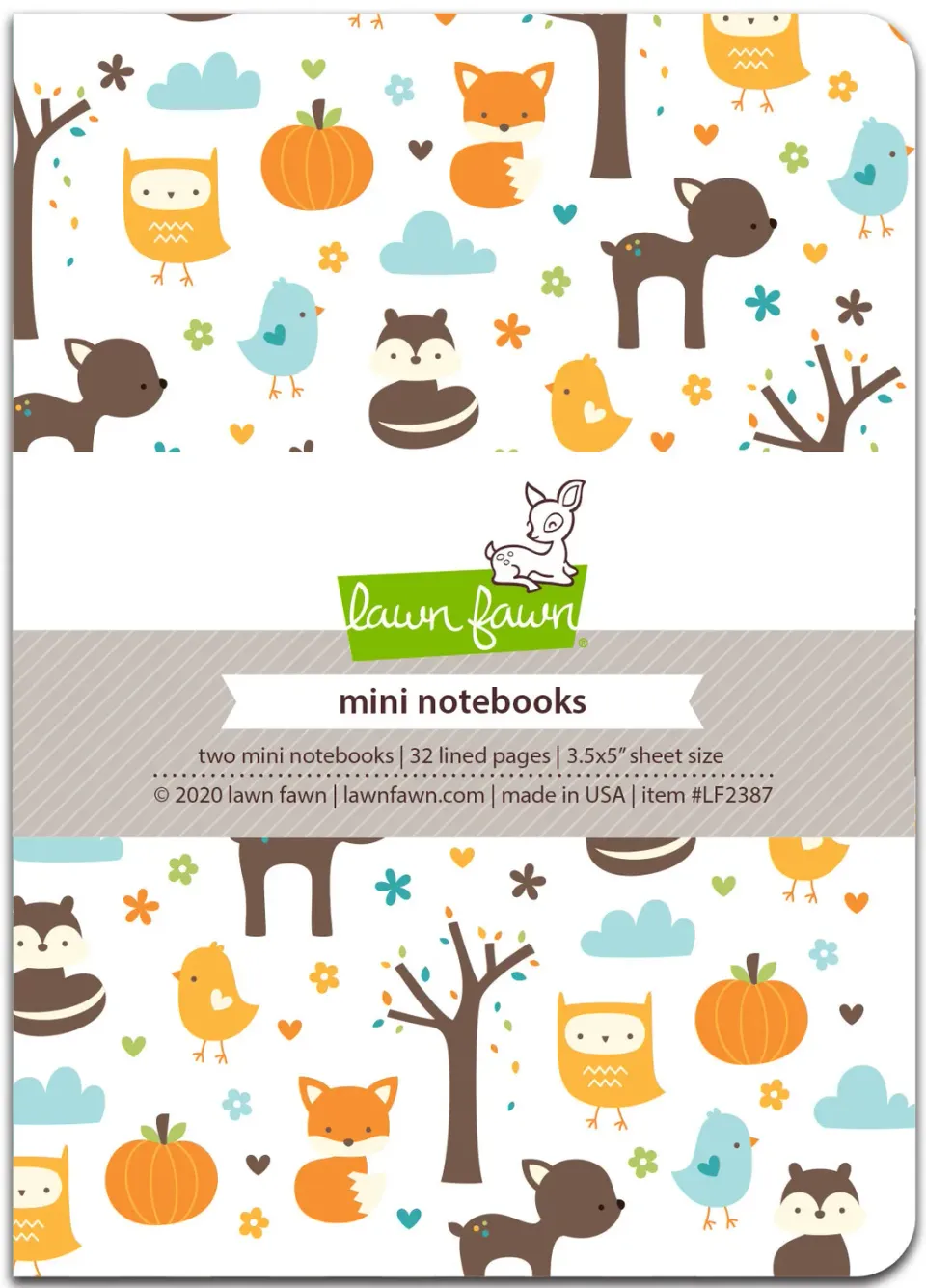 Lawn Fawn Into the Woods Remix Mini-Notizhefte 2er-Set