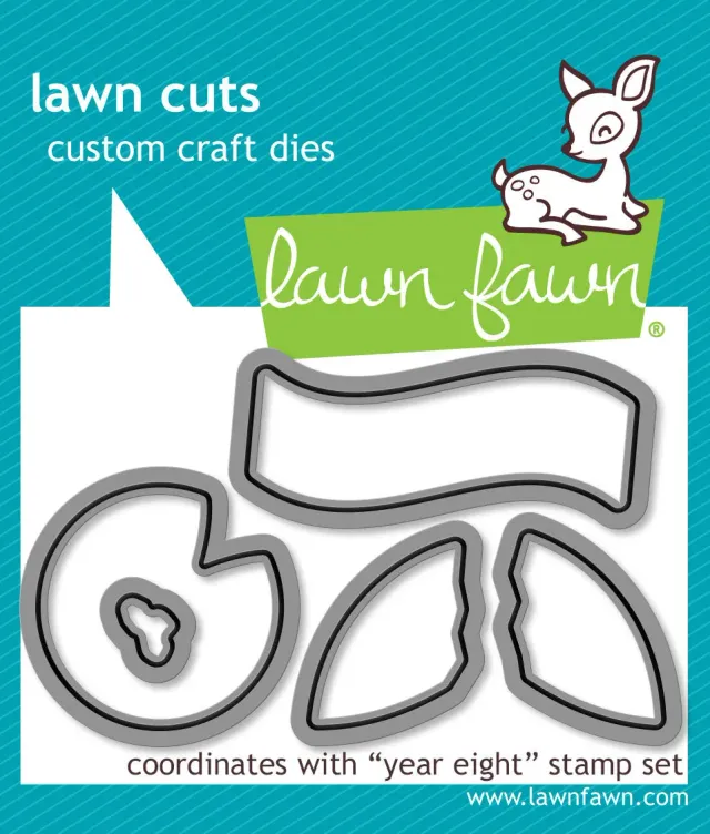 Lawn Fawn Lawn Cuts Year Eight Stanzschablonen Geburtstag